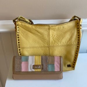 the sak leather handbag with matching wallet